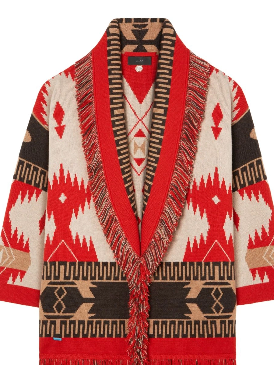 Affordable Icon Women Alanui cashmere cardigan jacquard 0419